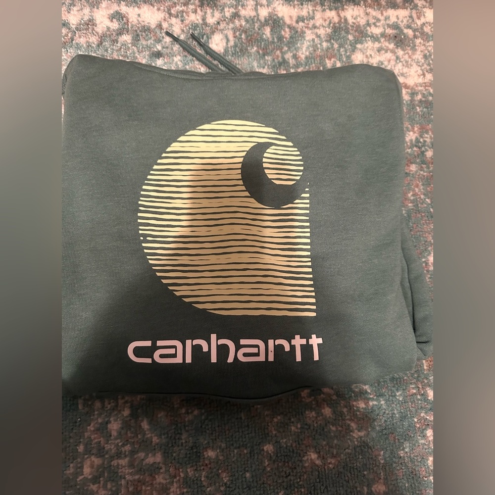 Carhartt women’s rain defender hoodie Green size 8/10 M NWT!